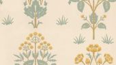 Выбрать обои для коридора Meadow Sweet арт. 216829 коллекции Compilation Wallpaper от Morris,Великобритания с цветами на светлом фоне.Обои в интерьере.