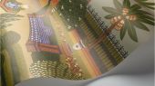 Флизелиновые обои пр-во Великобритания коллекция Seville от Cole & Son, живописный, красочный рисунок под названием Alcazar Gardens. Обои для гостиной. Купить обои в интернет-магазине, бесплатная доставка, большой ассортимент