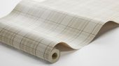 Купить обои Tailor´s Tweed, арт. 3578 с классическим клетчатым рисунком ткани шотландка  бежево-песочных оттенков в Москве с бесплатной доставкой.