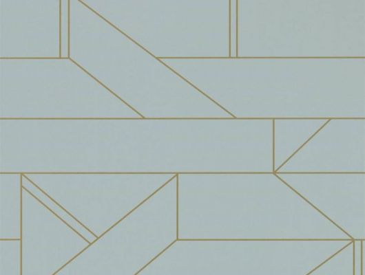 Обои в прихожую арт. 112016 дизайн Barbican из коллекции Zanzibar от Scion, Великобритания с современным геометрическим принтом золотого цвета на сером фоне приобрести в салоне обоев в Москве с бесплатной доставкой, Zanzibar, Обои для гостиной, Обои для спальни
