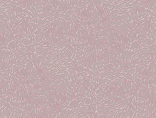 Метровые обои арт.28 012, коллекция Casual, бренд Milassa, розового цвета с рельефным рисунком создающим объемный 3Д эффект, обои для спальни, заказать в интернет-магазине, Casual, Обои для спальни