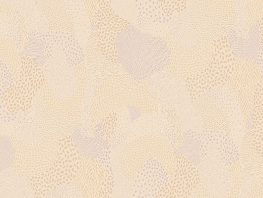 Рельефные обои "Drops" из коллекции Bon Voyage, бренд Milassa, с абстрактным рисунком персикового цвета, обои для детской, Bon Voyage