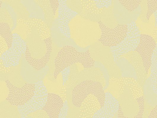 Рельефные обои "Drops" с крупным узором желто- оливкового цвета для гостиной из коллекции Bon Voyage, бренд Milassa, купить онлайн, Bon Voyage, Обои для гостиной