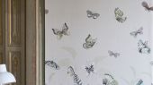 Фотопанно арт. PDG1058/01  из коллекции Mandora от Designers Guild, Великобритания с изображением растений и бабочек в желто-зеленых оттенках. Заказать в шоу-руме  Одизайн, онлайн оплата, бесплатная доставка